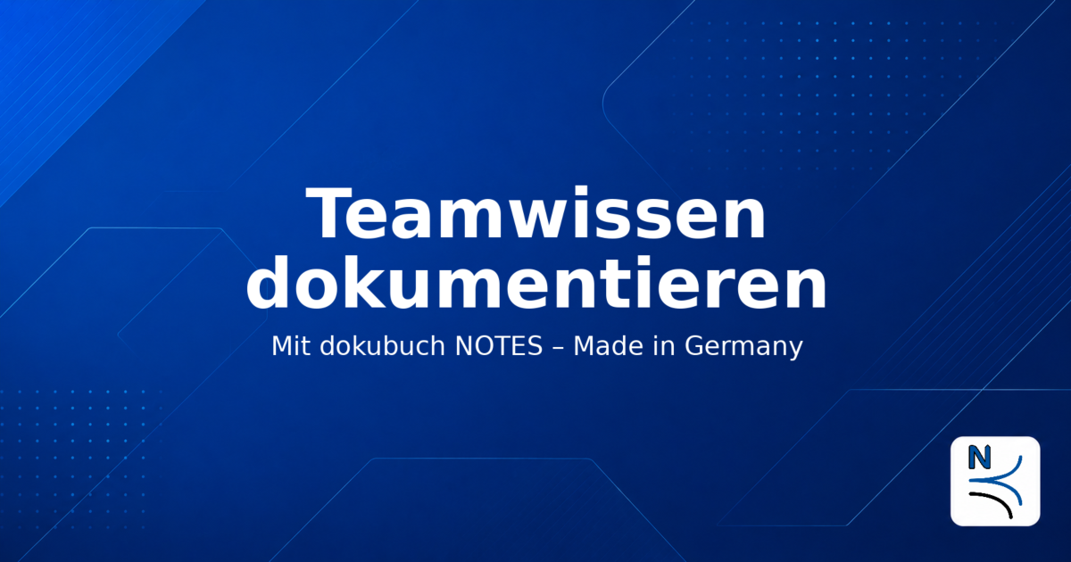 Visualisierung für Teamwissen mit dokubuch NOTES
