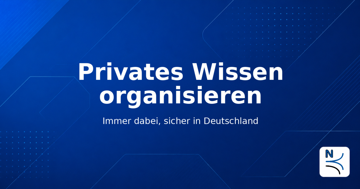 Visualisierung für private Wissensorganisation mit dokubuch NOTES